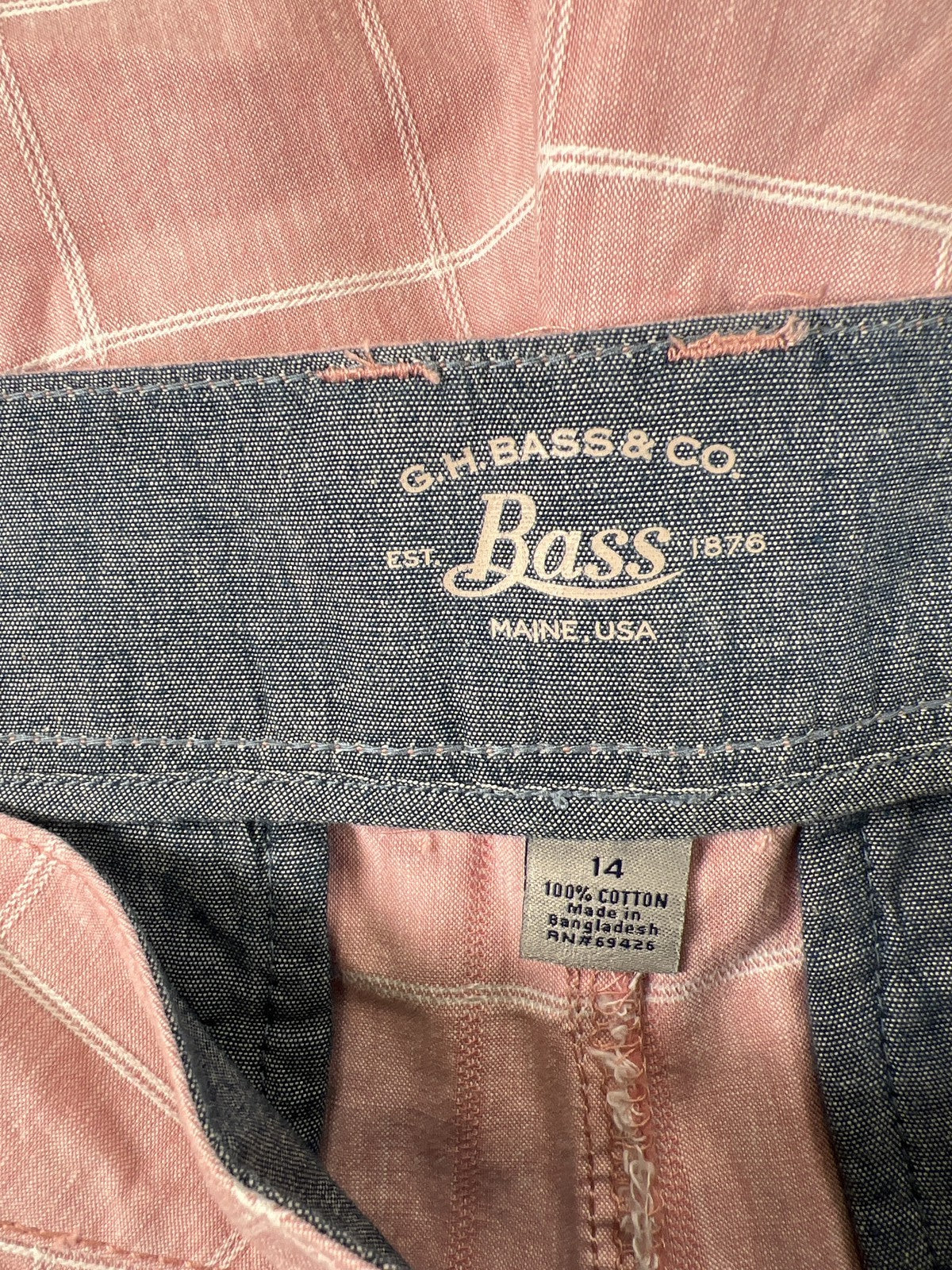 GH Bass Women’s Pink Cotton Everyday Shorts - 14