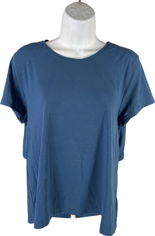 Athleta Women’s Blue Short Sleeve Air Out Cinch T-Shirt - M