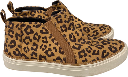 Toms Women’s Brown Animal Print Canvas Slip On Sneakers - 8.5