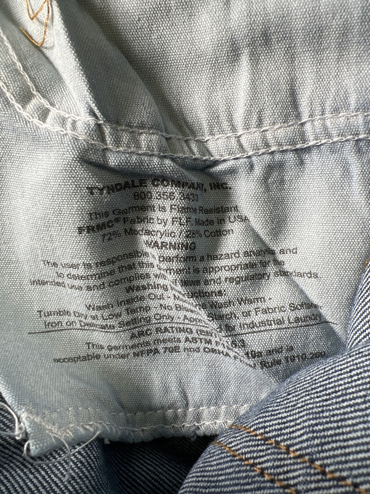 Tyndale Women’s Medium Wash Straight Leg Fire Resistant Jeans - 14