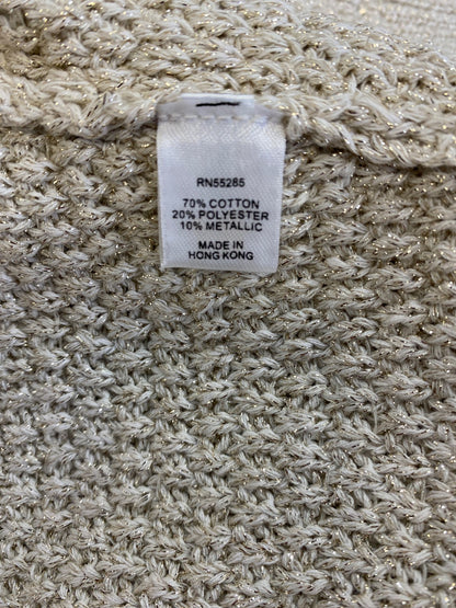 Express Women’s Beige Sequin 3/4 Sleeve Shrug Sweater - S