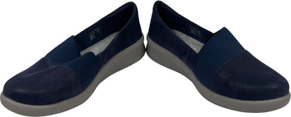 Clarks Cloudsteppers Women’s Blue Cushion Soft Wedge Flats - 9.5