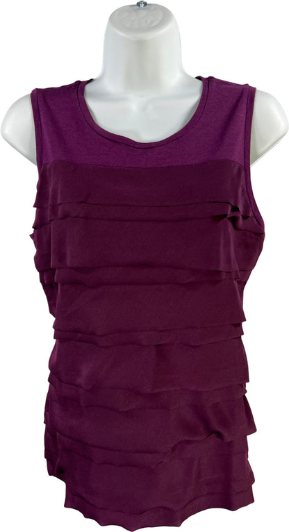 Ann Taylor Women’s Purple Layered Front Tank Top - S