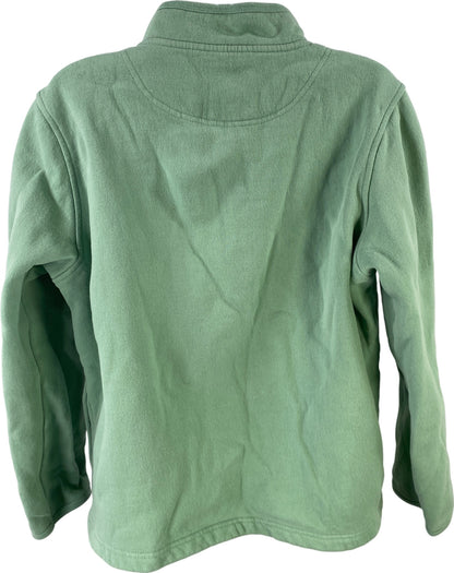 Orvis Women’s Green 1/4 Zip Fleece Lined Long Sleeve Pullover Sweatshirt - M