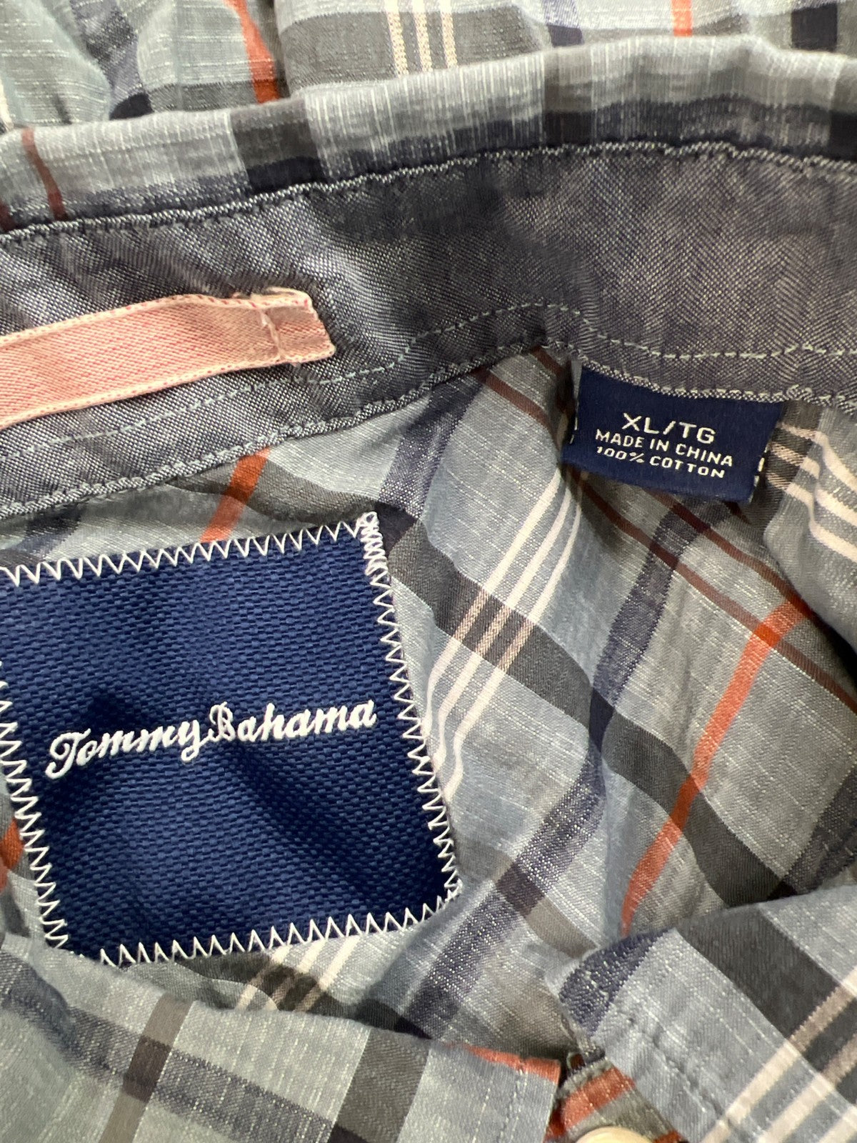 Tommy Bahama Men’s Blue Long Sleeve Button Up Shirt - XL