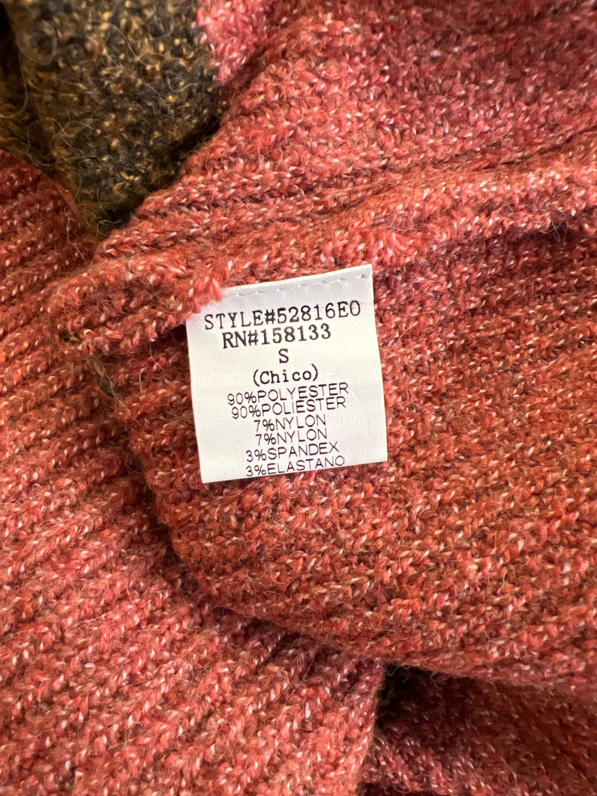 Staccato Women’s Brown/White Striped Long Sleeve Sweater - S