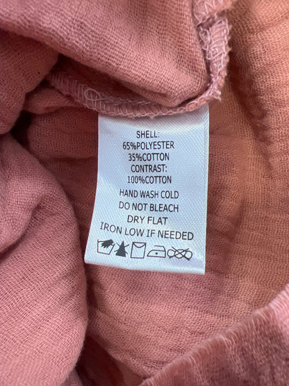 Fantastic Fawn Women’s Pink Waffle Knit Tunic Sweater - M