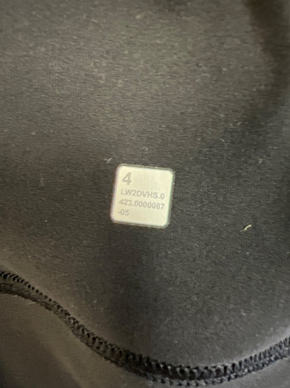 Lululemon Women’s Black Metallic Shine Align Rib V-Neck Sports Bra - 4