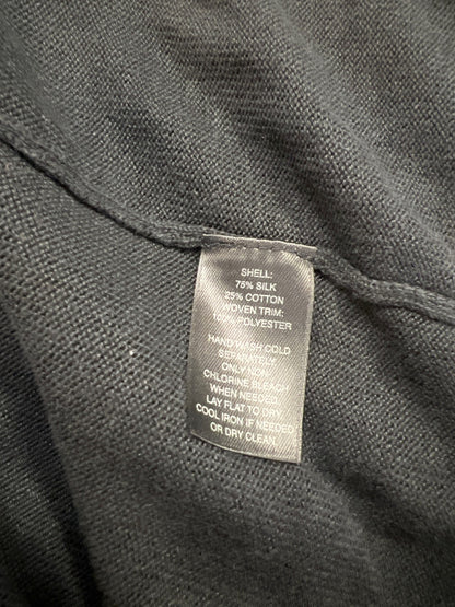 White House Black Market Women’s Black 3/4 Sleeve Open Cardigan - S