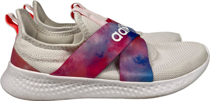 Adidas Women’s White/Pink Cloudfoam Slip On Walking Sneakers - 8.5