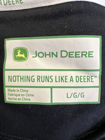 John Deere Men’s Black Short Sleeve Basic T-Shirt - L