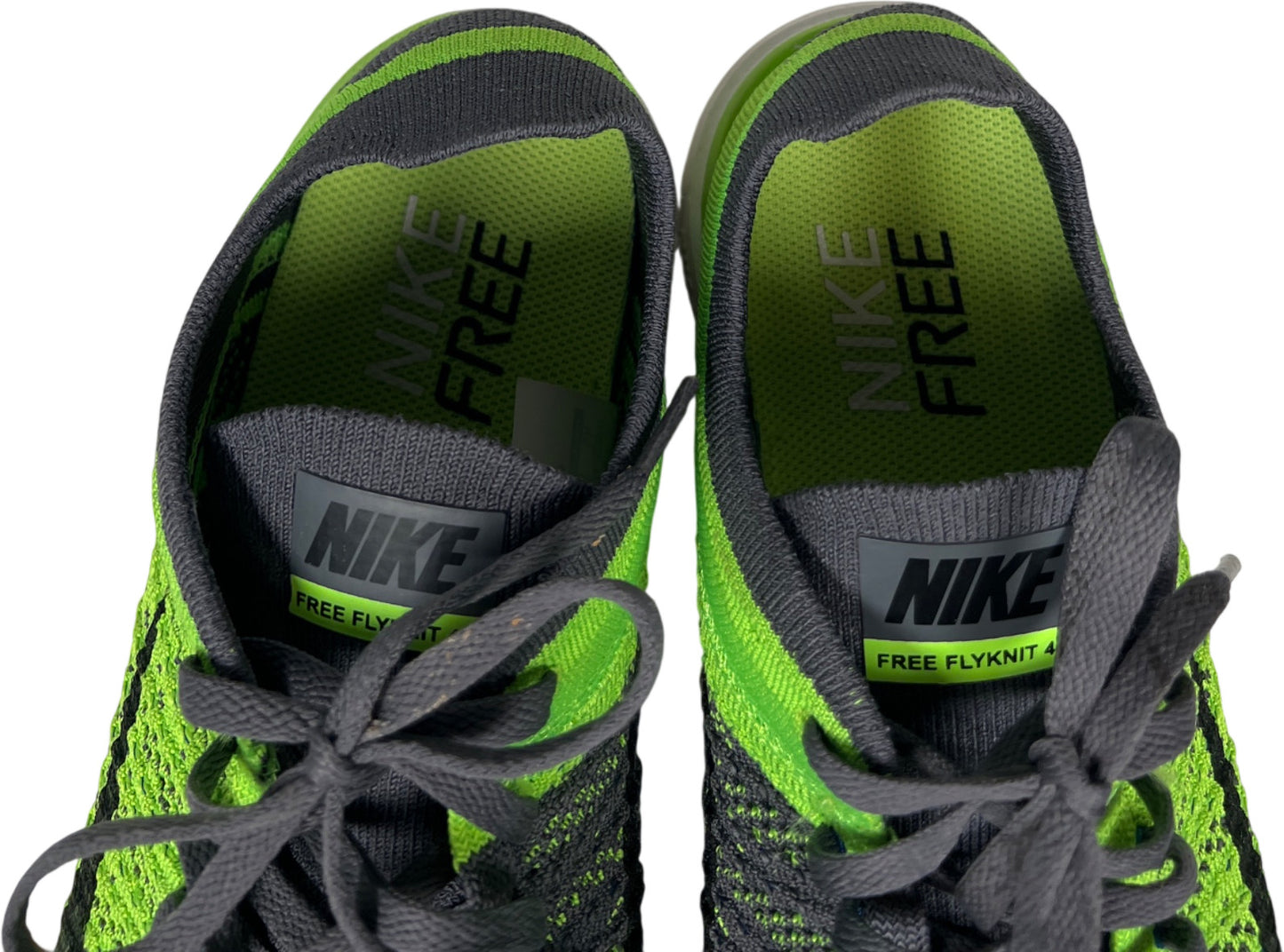 Nike Men’s Green/Gray Free 4.0 Flyknit Lace Up Athletic Shoes - 11