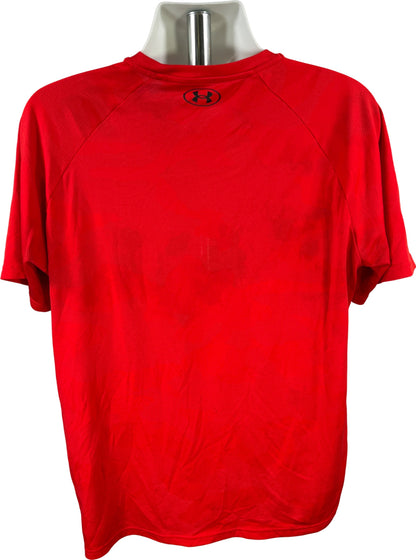 Nike Men’s Red Velocity Jacquard Short Sleeve Athletic T-Shirt - XL