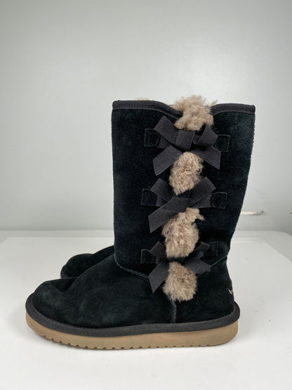 Koolaburra by UGG Women’s Black Victoria Tall Shearling Boots - 6