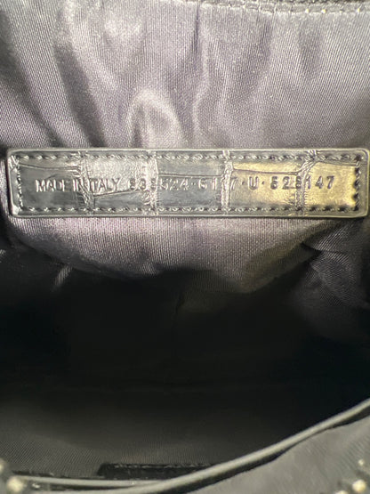 Balenciaga Black Leather Le Cagole Bag Small Satchel Bag Purse