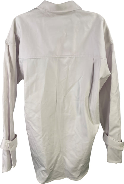 Good American Women’s White Tabbed Poplin Button Up Shirt - 1/2 - M