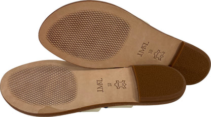 J.McLaughlin Women’s Ivory/White Leather Strappy Sandals - 10