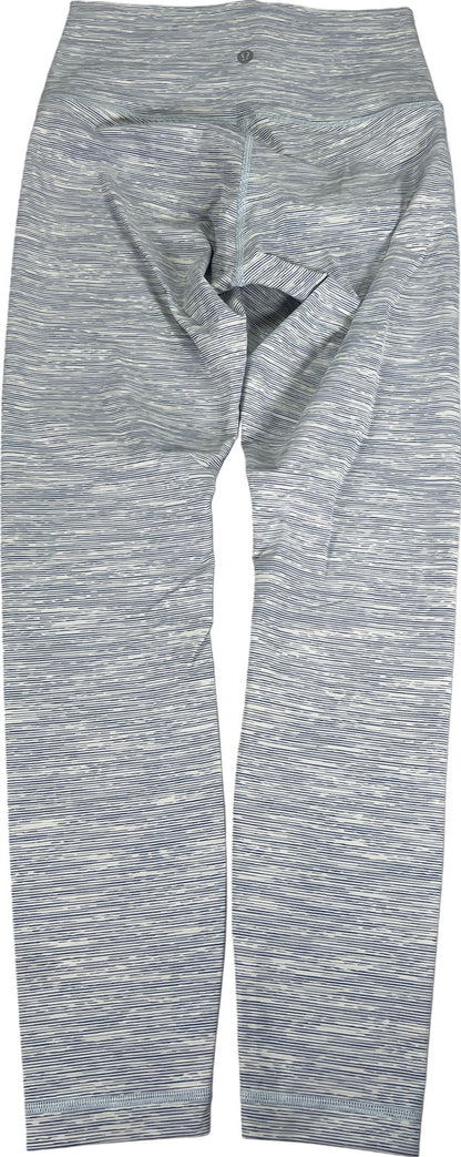 Lululemon Women’s White/Blue. Wunder Under High Rise 25in Leggings - 6/S
