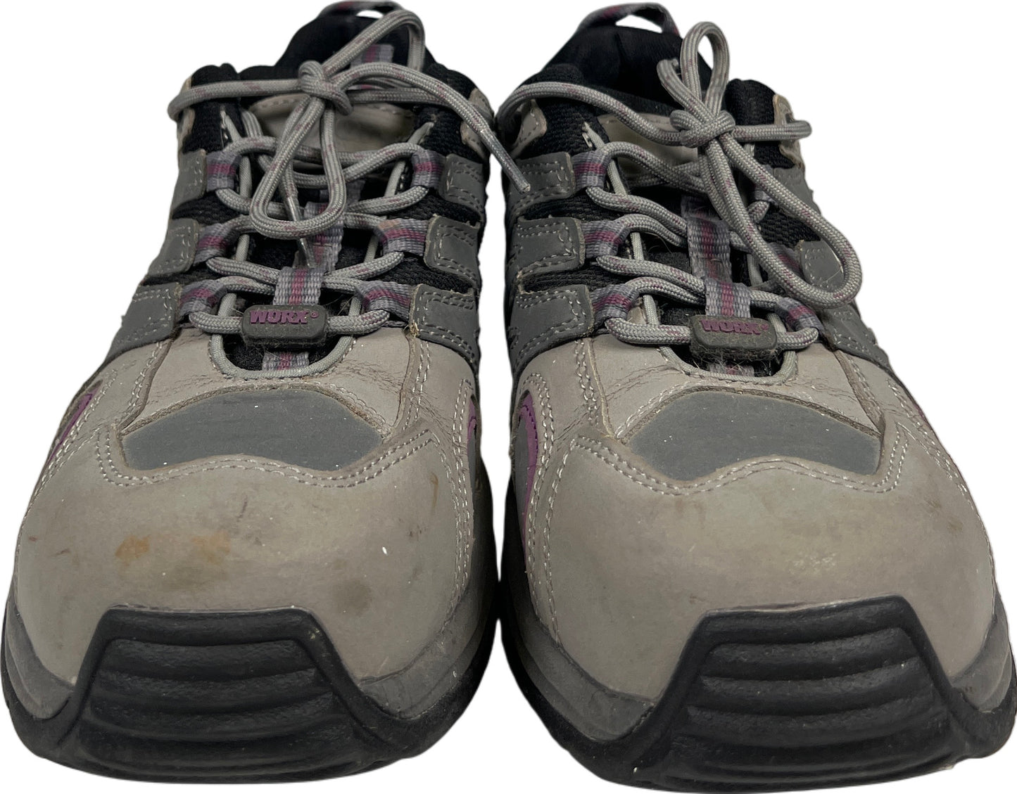 Worx by Red Wings Women’s Gray/Purple Safety Steel Toe Work Shoes - 10