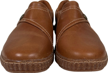 Clarks Collection Women’s Brown Leather Caroline Pearl Walking Shoes - 8