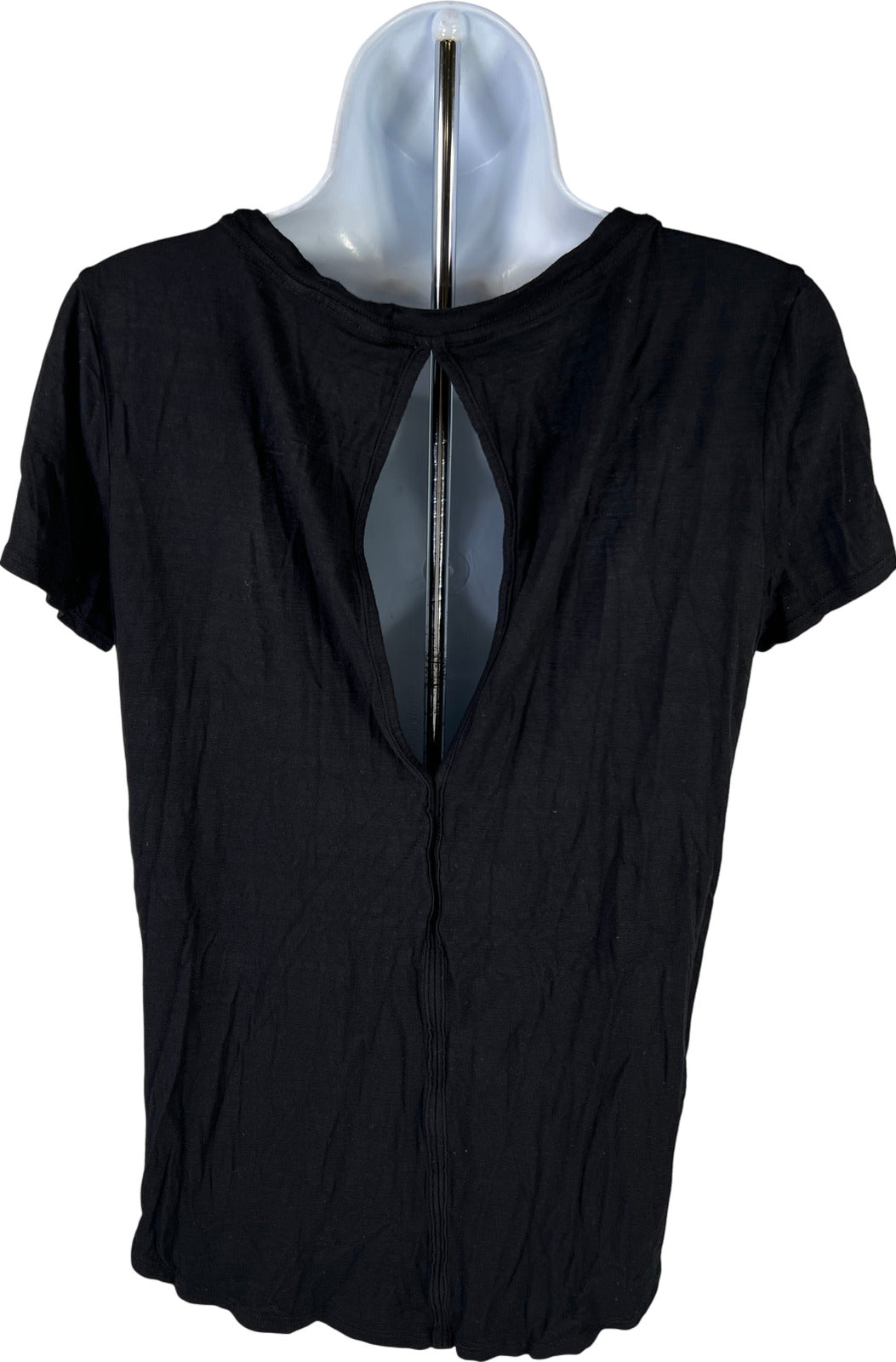 Athleta Women’s Black Short Sleeve Openback T-Shirt - S