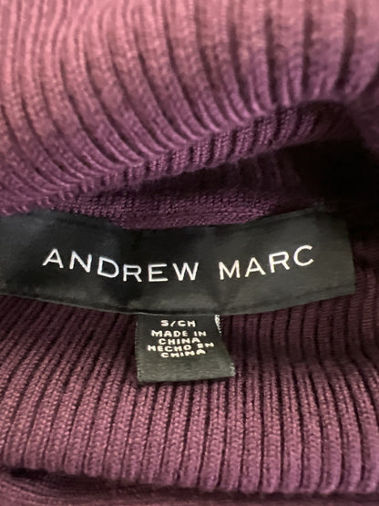 Andrew Marc Women’s Purple Long Sleeve Turtleneck Sweater - S