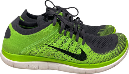 Nike Men’s Green/Gray Free 4.0 Flyknit Lace Up Athletic Shoes - 11
