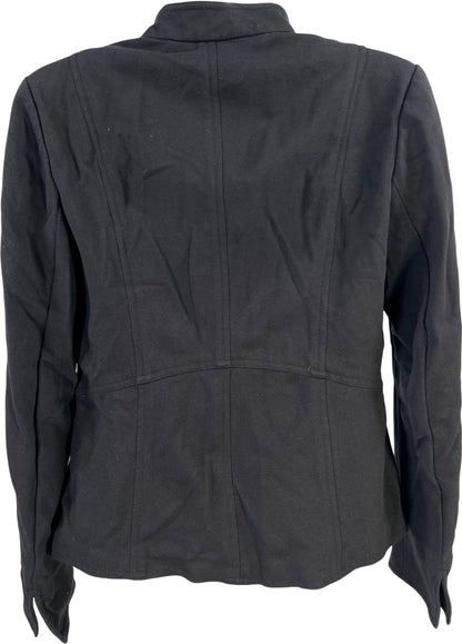 Ellen Tracy Women’s Black Long Sleeve Full Zip Sweatshirt Jacket - 4