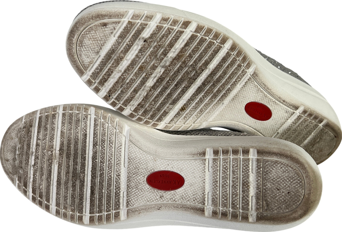 Anne Klein Men’s Gray Rhinestone Yonina Stretch Slip On Sneakers - 7.5