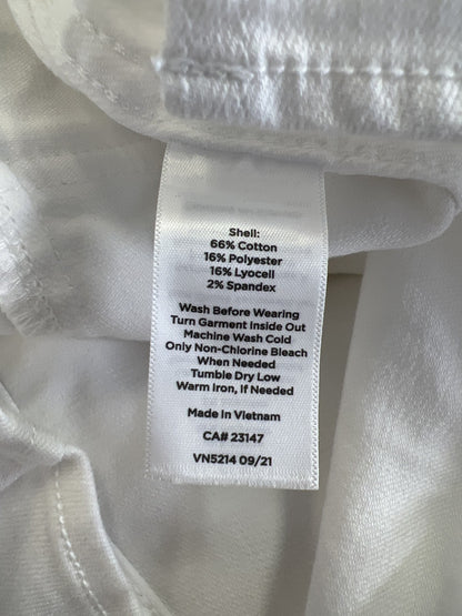 Talbots Women’s White Long Sleeve Denim Button Up Jean Jacket - S