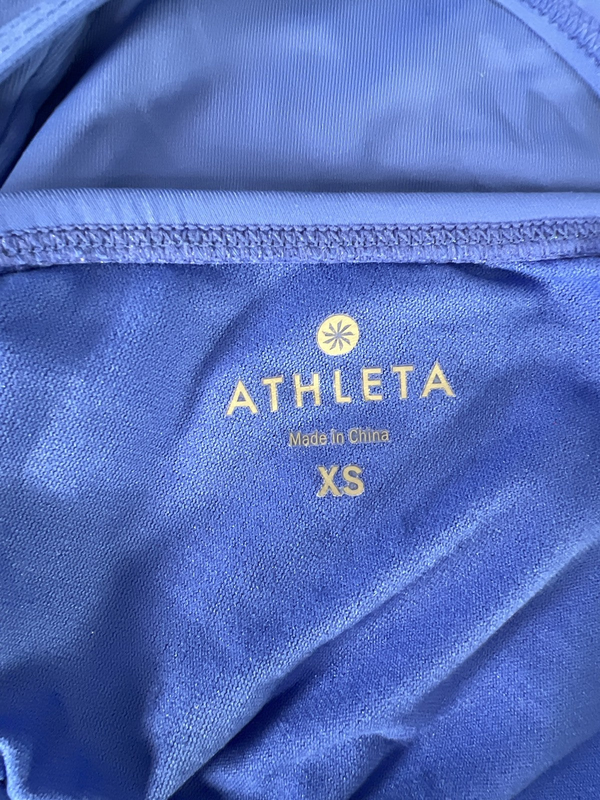 Athleta Women’s Blue Scoop Tankini Bathing Suit Swim Top - XS