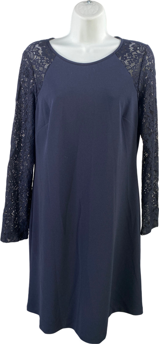 NEW Tommy Hilfiger Women’s Navy Blue Lace Sleeve Shift Dress - 10