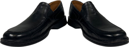 Clarks Collection Men’s Black Leather Slip On Dress Loafers - 9