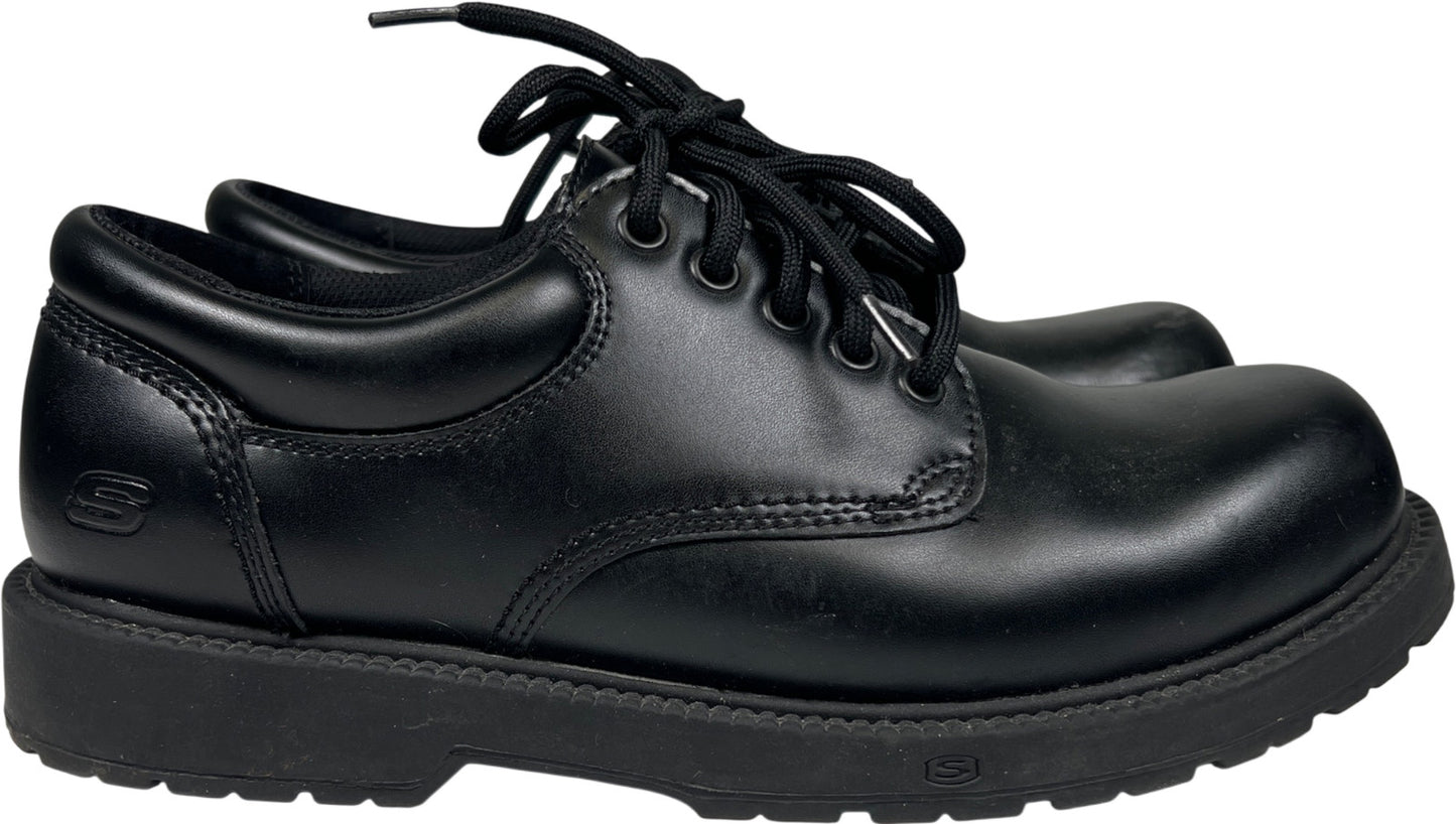 Skechers Men’s Black Leather Cottonwood Cantix Work Shoes - 9