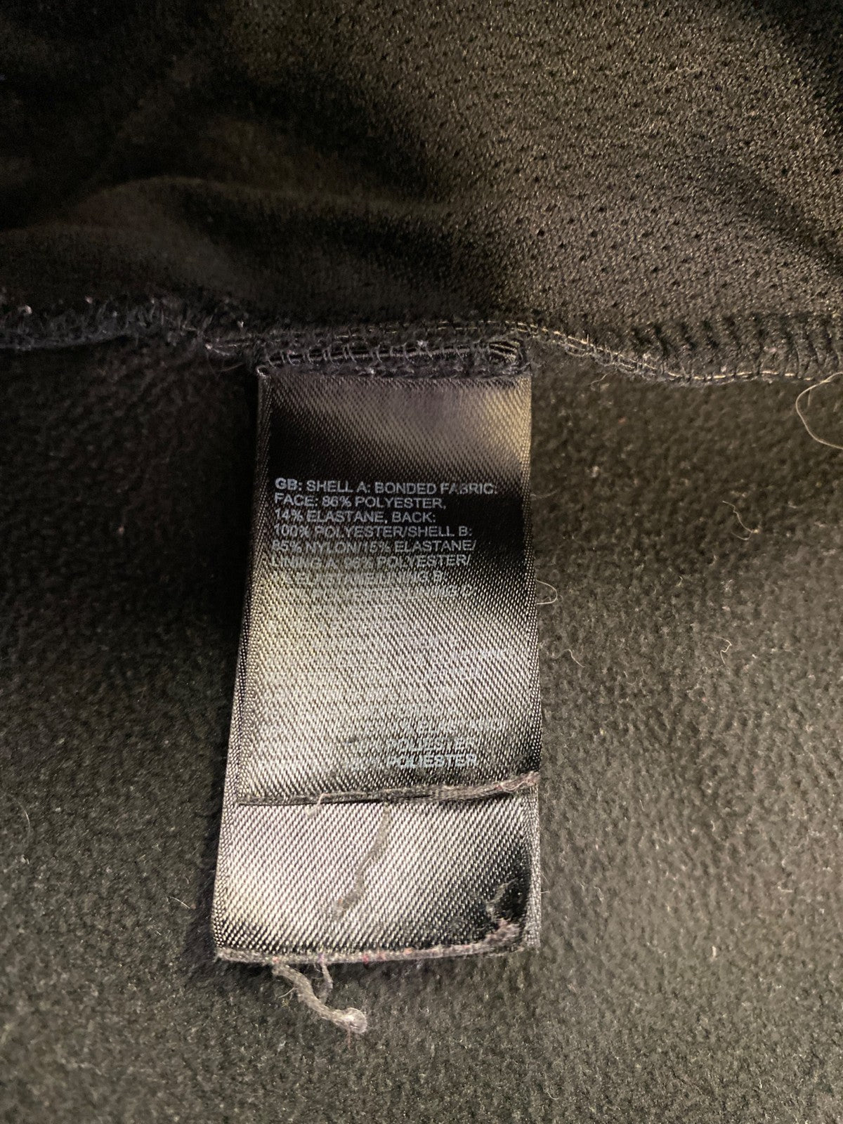 The North Face Women’s Black Windwall Fleece Lined Soft Shell Jacket - S