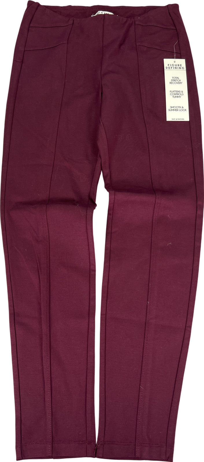 Zac and Rachel Women’s Burgundy Figure Defining Leggings - S