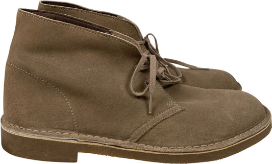 Clarks Men’s Gray/Taupe Suede Bushacre Chukka Desert Boots - 11