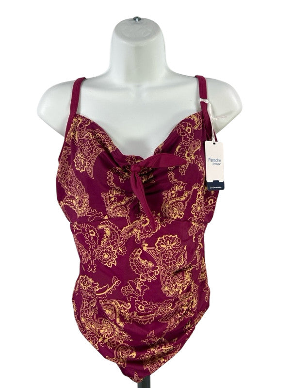 Panache Women's Purple One Piece Swimsuit - 38F