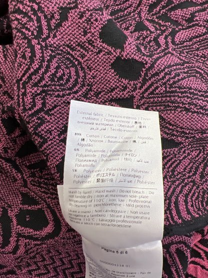 Missoni Women’s Pink/Black Floral Stretch Knit Sleeveless Dress - 46/US 10