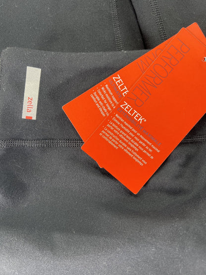 Zeltek Women’s Black Slim Fit Athletic Full Length Leggings - S