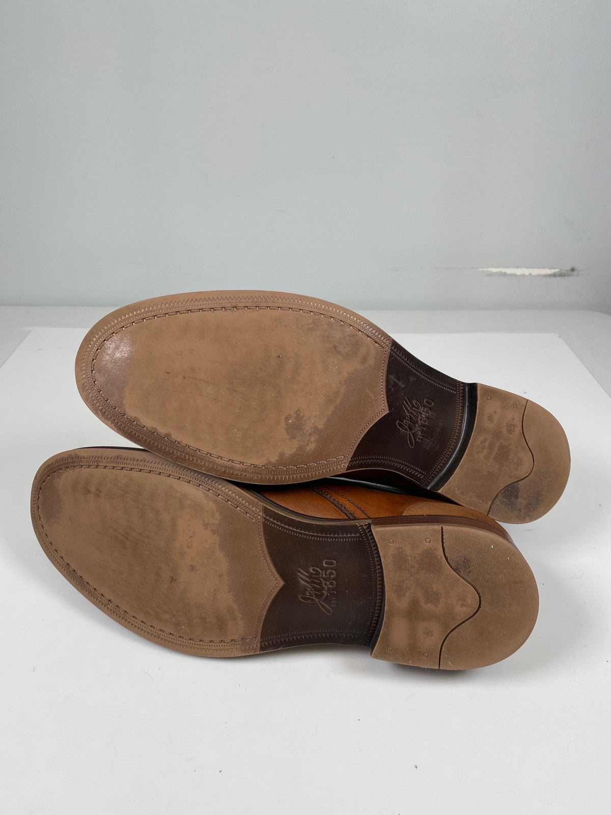 Johnston and Murphy Men’s Brown Leather Lace Up. Dress Chucka Boots - 10