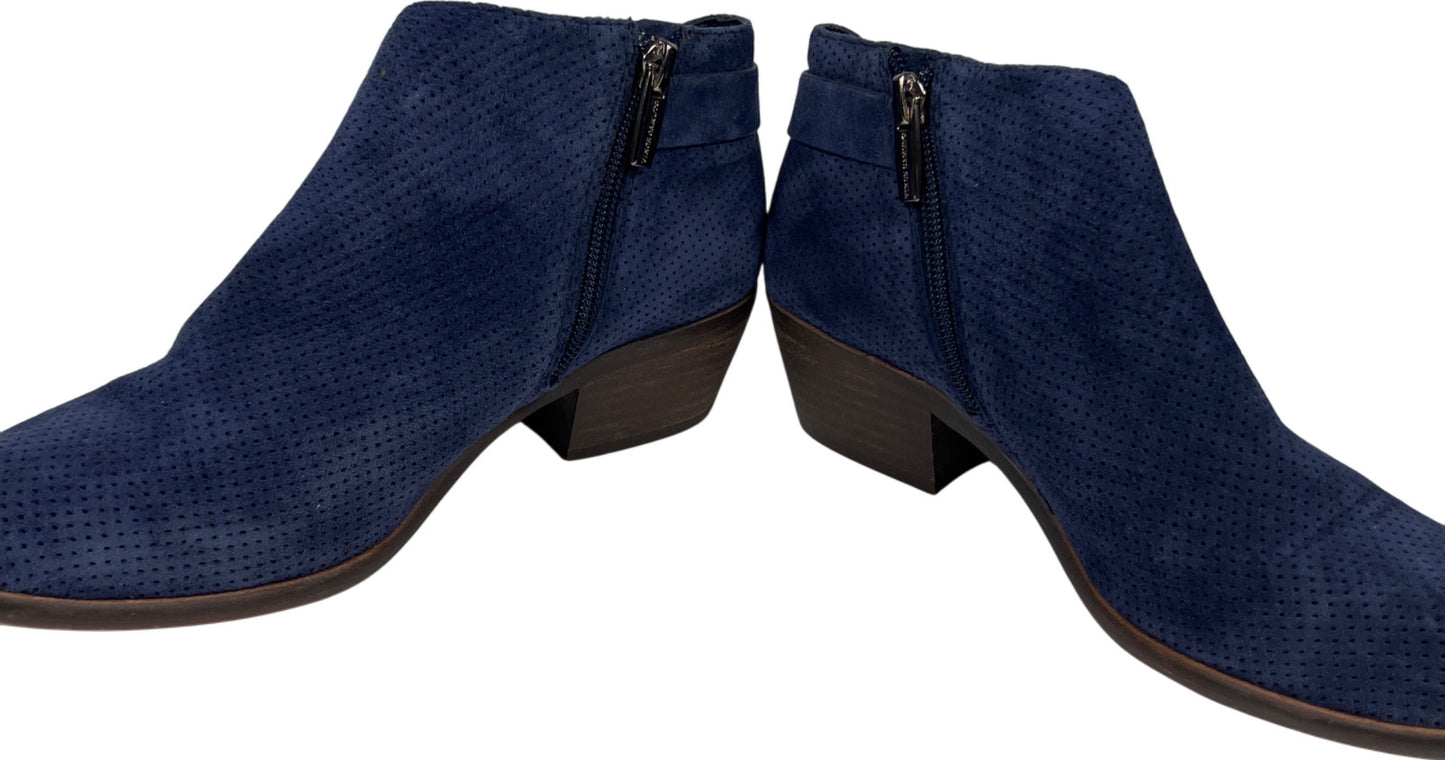 Vince Camuto Women’s Blue Suede Parveen Side Zip Ankle Booties - 7.5