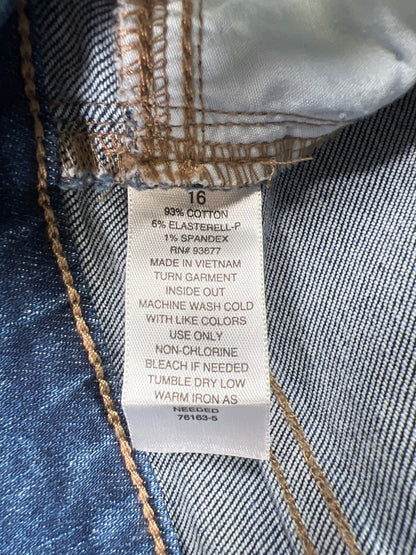 ANA Women’s Medium Wash High Rise Straight Leg Denim Jeans - 16