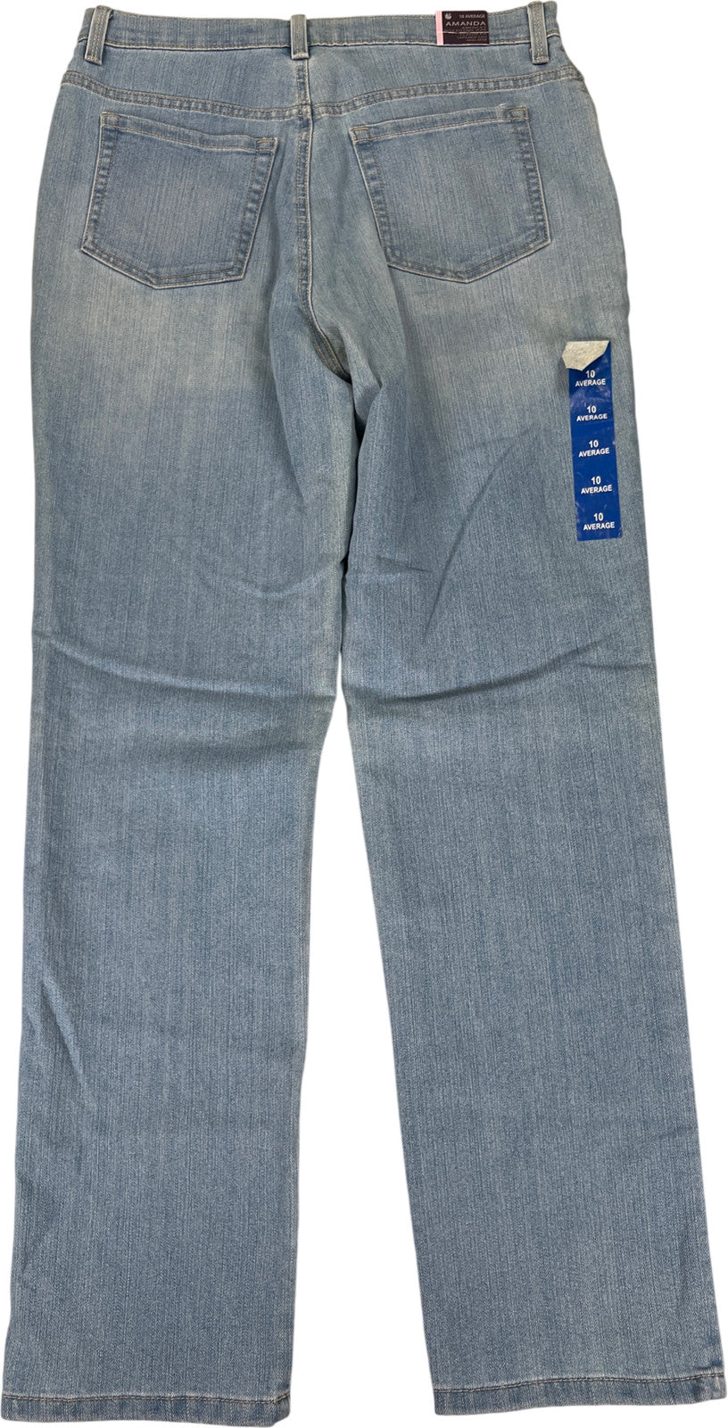 Gloria Vanderbilt Women’s Light Wash Amanda Tapered Leg Denim Jeans - 10
