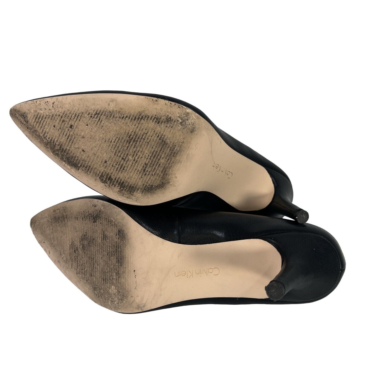 Calvin Klein Women's Black Kimberly Textile Pointed Toe Heels - 10