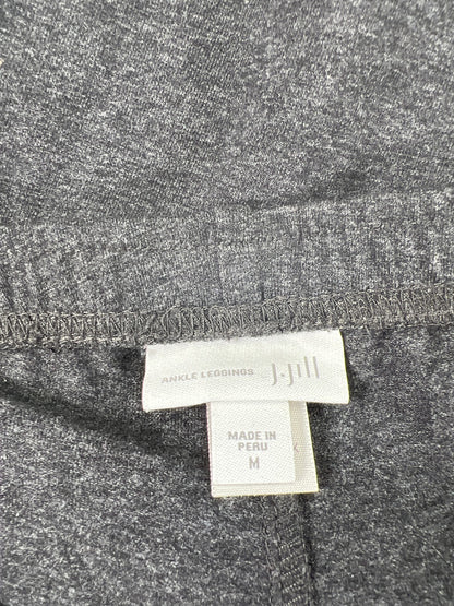 J.Jill Women’s Gray Pull On Casual Ankle Leggings - M