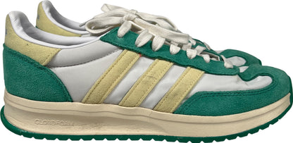 Adidas Women’s White/Green Suede Run 70’s Lace Up Court Sneakers - 9.5