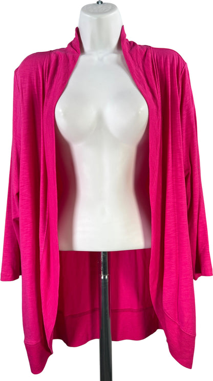 Coldwater Creek Women’s Pink Open Front Cardigan Sweater - L