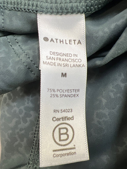 Athleta Women’s Gray Ultimate Stash Pocket Embossed 7/8 Tight Leggings - M