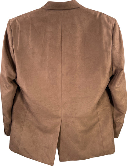 Lauren Ralph Lauren Men’s Brown Suede 2 Button Blazer Jacket - 44L